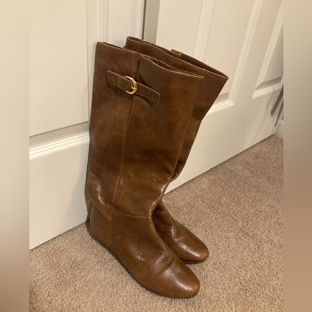 Steve Madden Intyce Brown Leather Boots